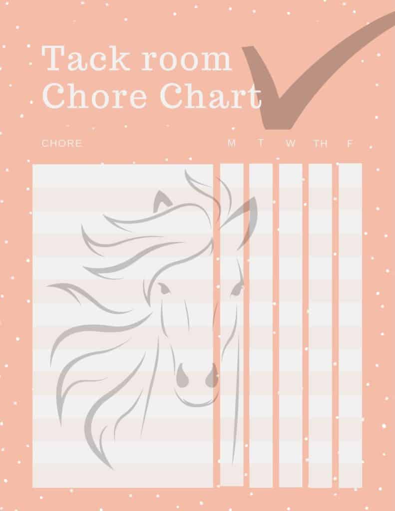 Tack room chore chart download